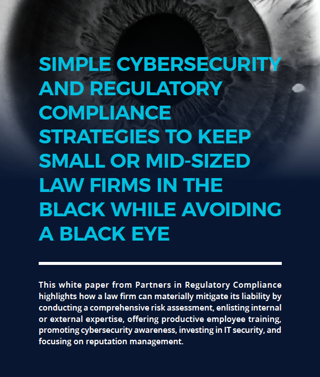 A picture of a law firm cybersecurity whitepaper