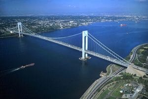 Verrazzano-Narrows Bridge in Staten Island NY